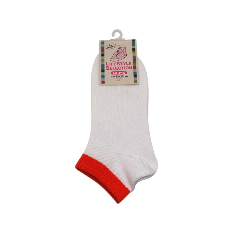 Ladies Ankle Socks Lifestyle Plain 23-25cm